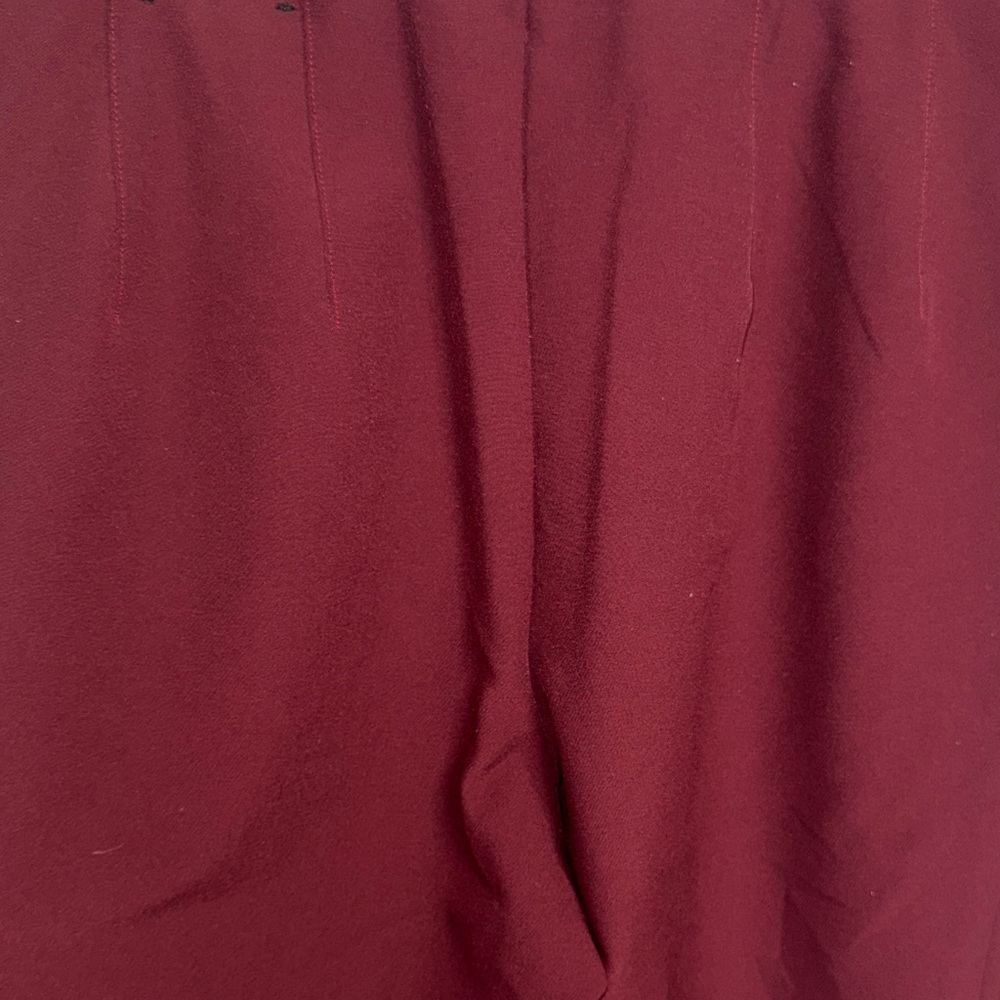 Express Women's Burgundy Pants - Picture 3 of 8
